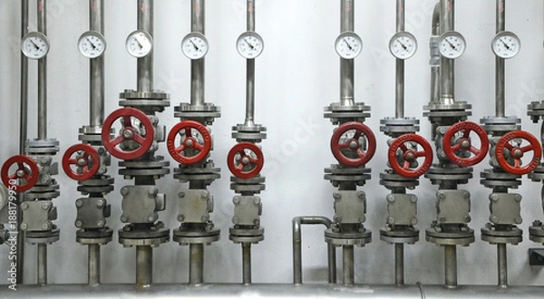 Obraz Valves on pipes