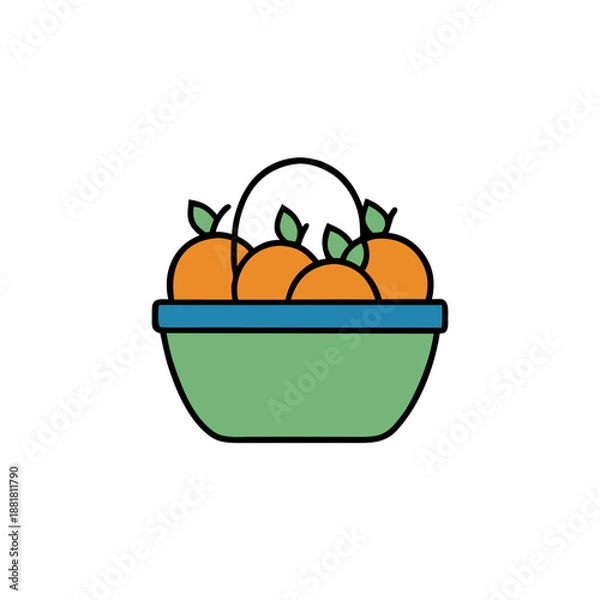 Obraz basket with vegetables