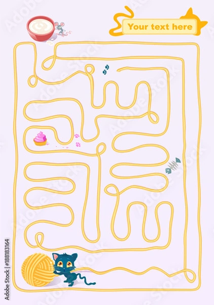 Obraz Cat's Clew maze