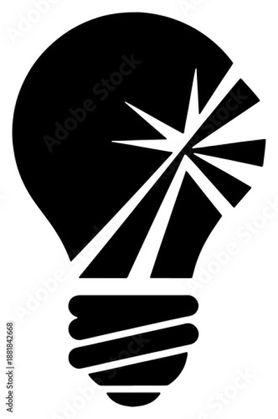 Obraz Hand holding light bulb