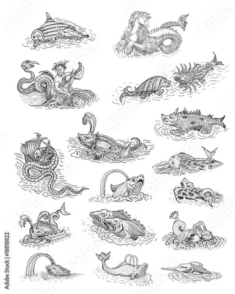 Obraz Mythological monsters