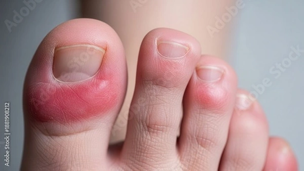 Fototapeta get frostbite on your toe