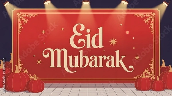 Obraz Celebrating eid mubarak