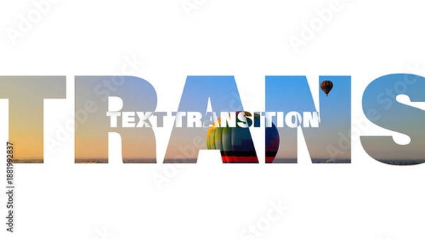 Obraz Text Transition