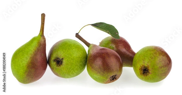 Obraz Pears isolated on white background.