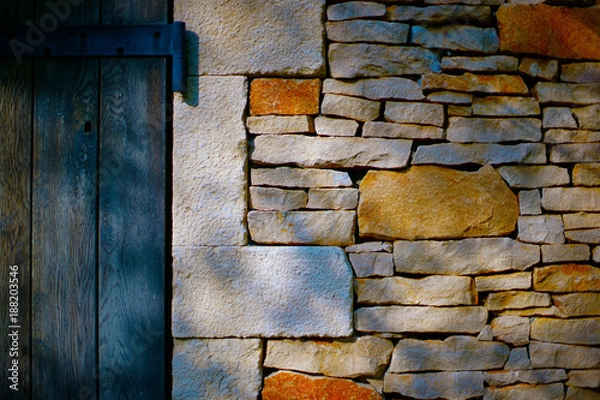 Obraz 石積みの壁