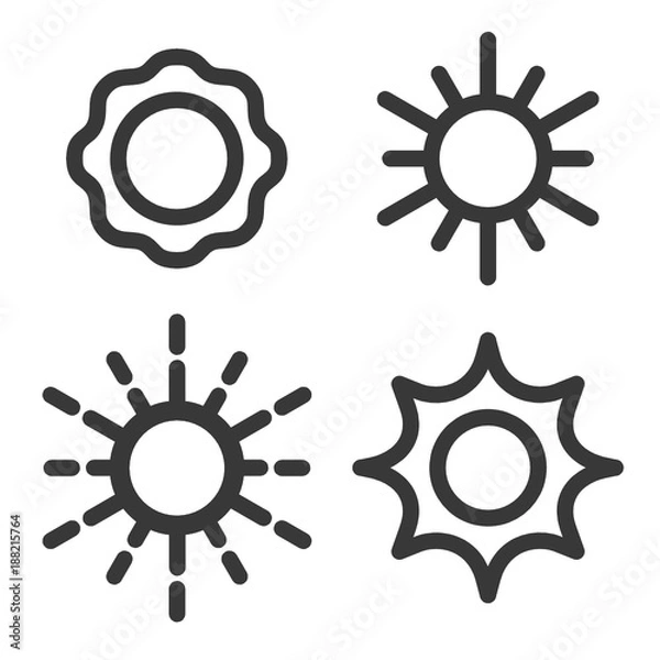 Obraz sun icon,vector illustration