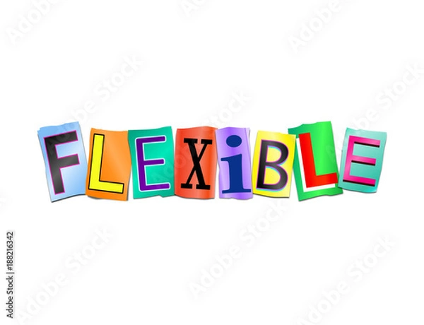 Obraz Flexible word concept.