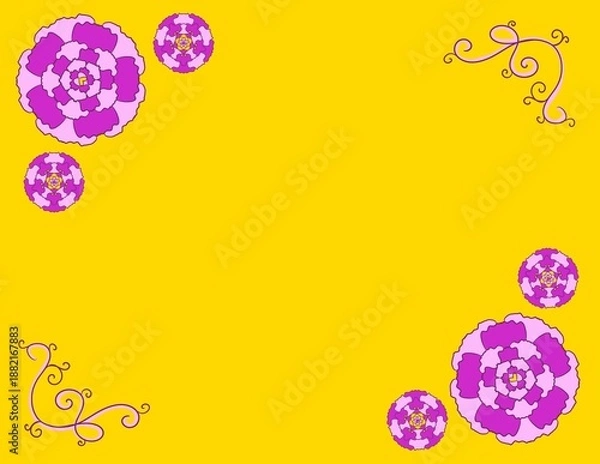 Fototapeta Note Card Border Design 