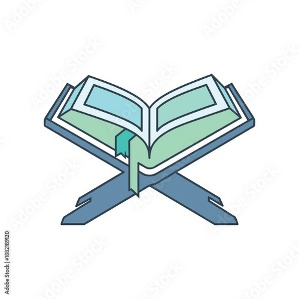 Obraz Open book on stand