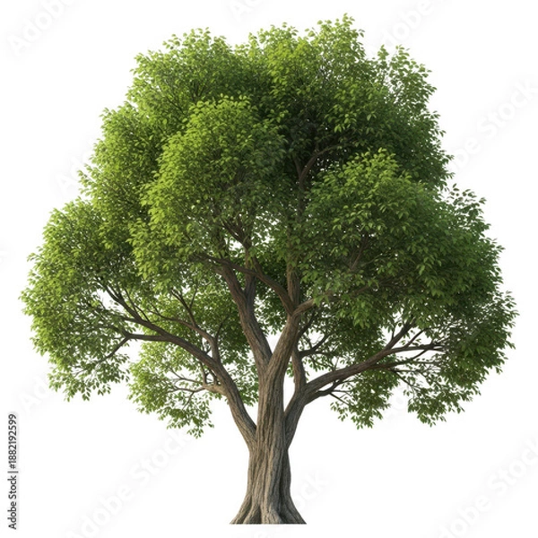 Obraz Lush green tree isolated on transparent background