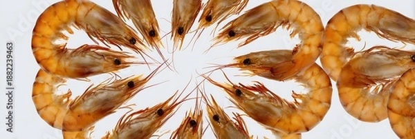 Obraz abstract shrimps background