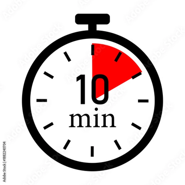 Fototapeta 10-minute timer stopwatch
