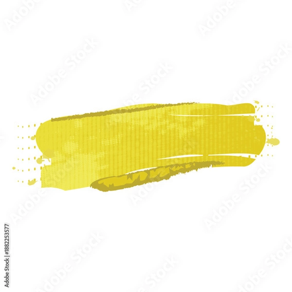 Obraz Yellow brush stroke abstract element art