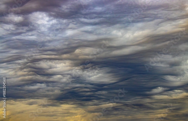 Obraz Asperitas clouds at sunset