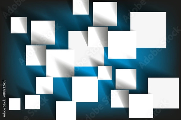 Fototapeta Vector square. Overlapping squares concept .3d