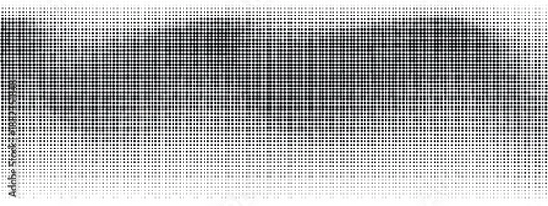 Obraz Polka dot pattern on white background. Geometric design with black dots creates retro comic halftone effect