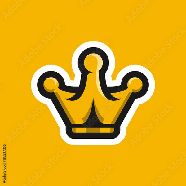Obraz The Royal Crown logo. Vector illustration