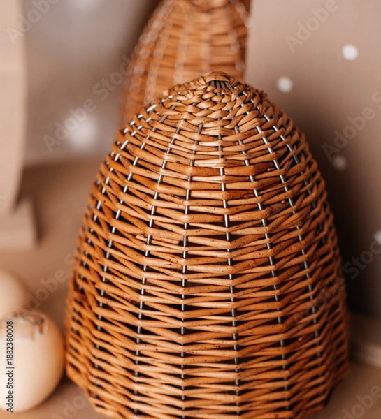 Obraz Wicker Easter Egg with Natural Texture