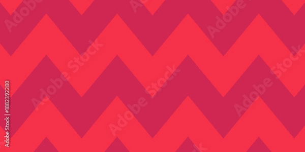 Obraz Vibrant red chevron seamless design