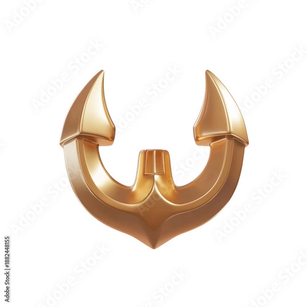Obraz Gold anchor graphic