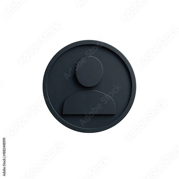 Obraz Dark profile 3d