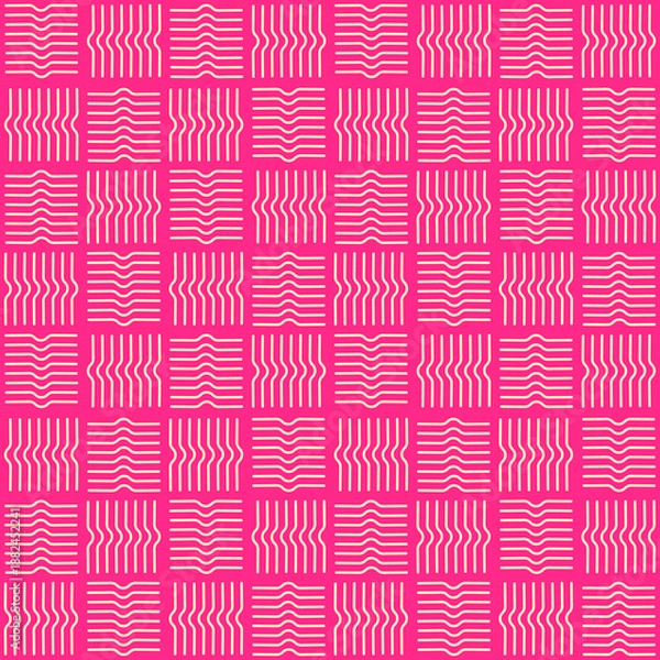 Fototapeta Abstract Lines Vector Seamless Pattern