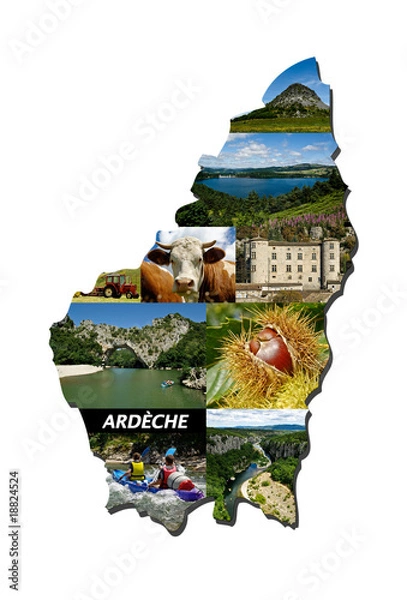 Obraz Carte ardèche