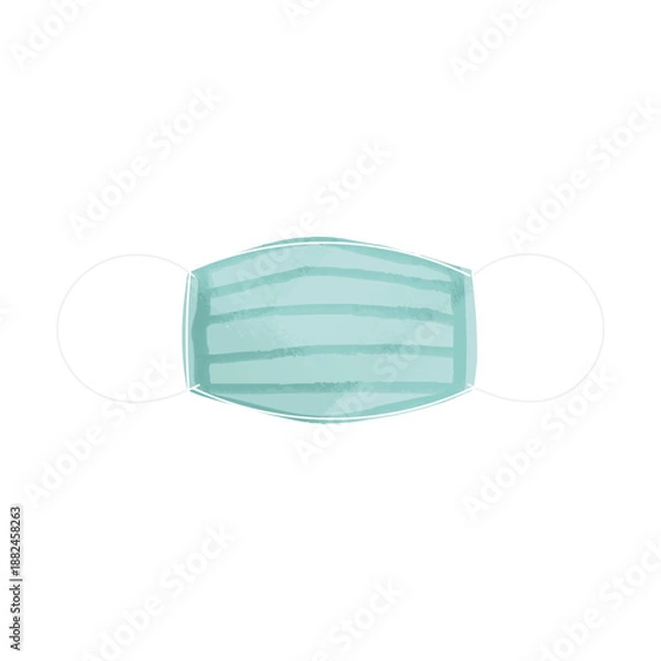 Obraz 手描きのマスク