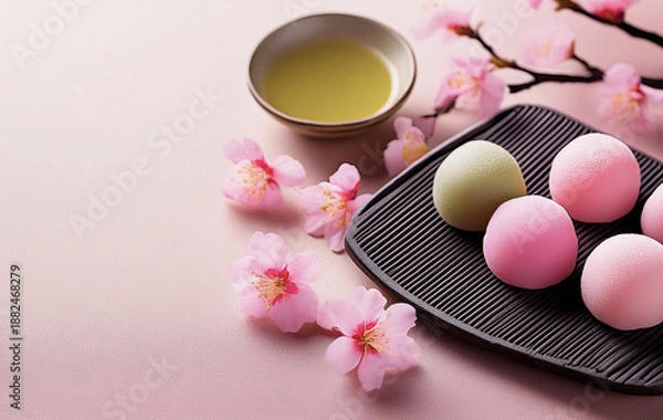 Obraz 春の和菓子