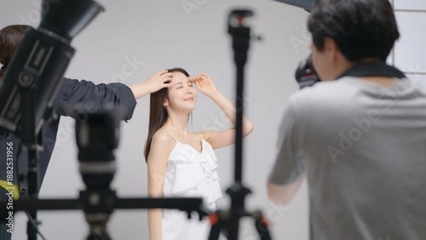 Obraz ビューティー撮影現場風景