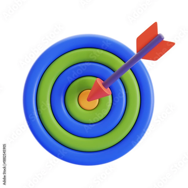 Obraz 3D Dartboard Target