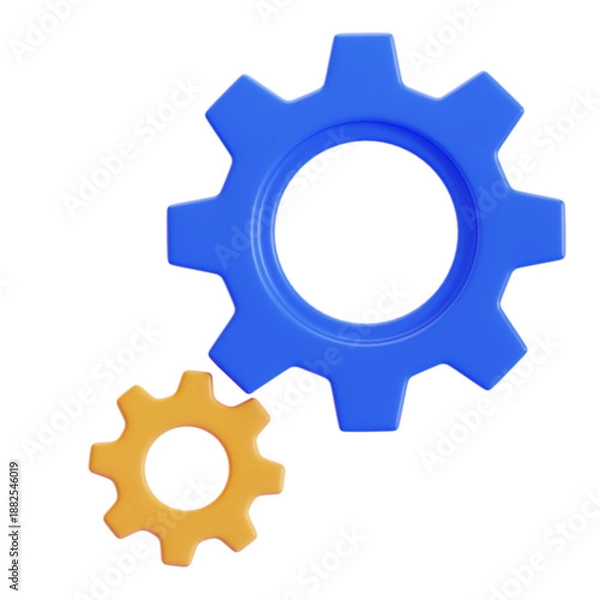 Obraz 3D Management Gears