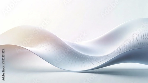 Obraz Abstract wave form with dotted pattern