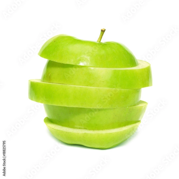 Obraz Sliced green apple