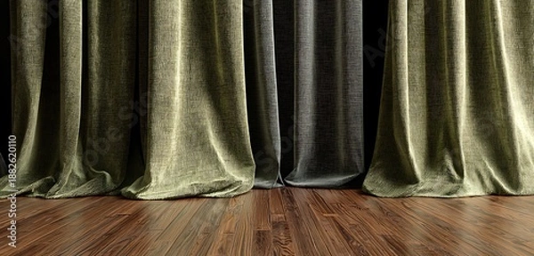 Obraz curtains and curtain