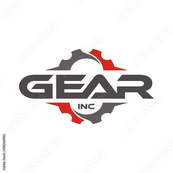 Obraz Gear logo design template vector illustration