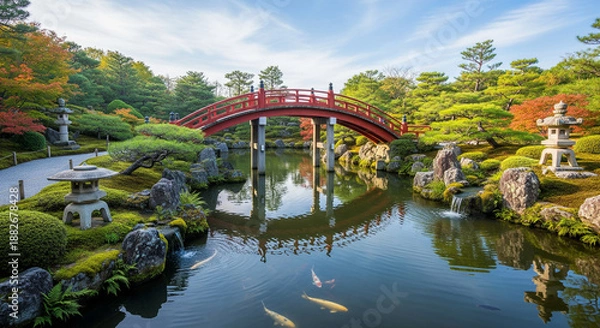 Fototapeta bridge over the river
