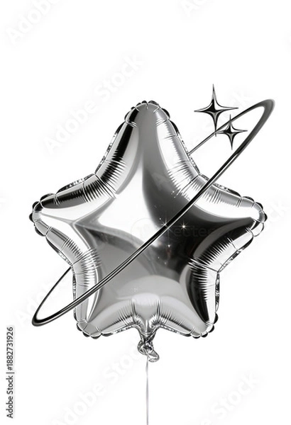 Obraz metallic starshaped balloon