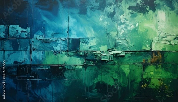 Obraz グリーン　ブルー