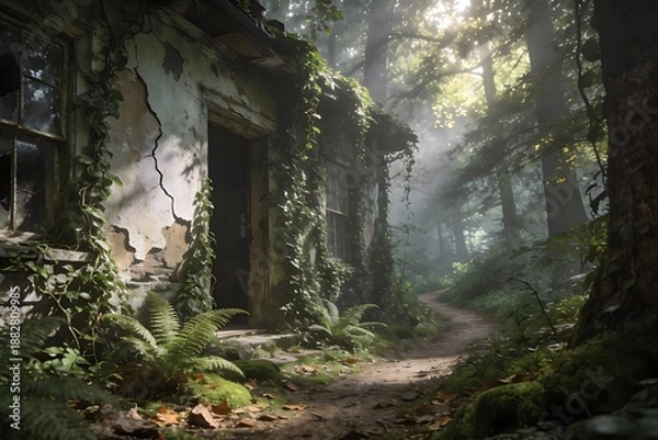 Obraz old abandoned house