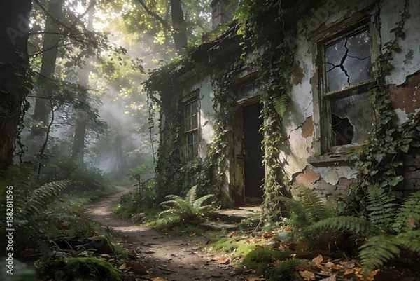 Obraz old abandoned house