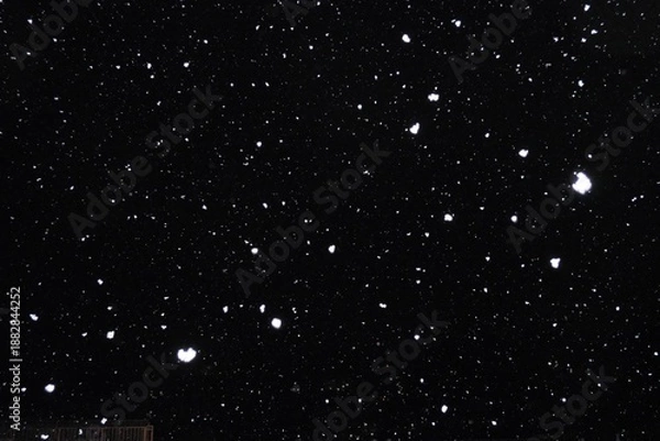 Obraz snow falling in the sky