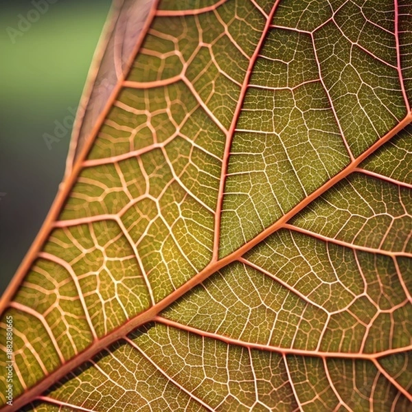 Obraz leaf-veins-macro-photography