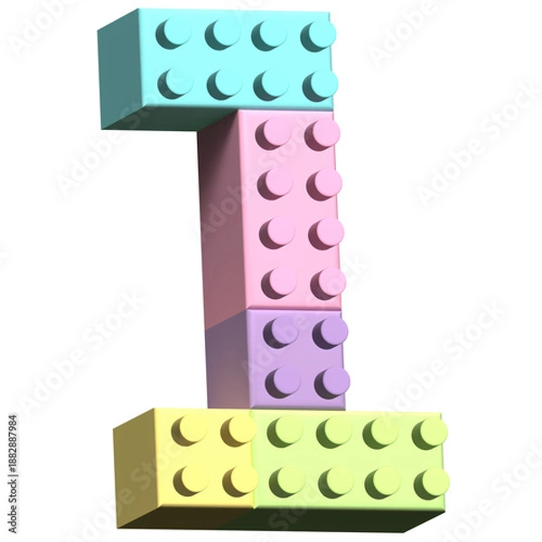 Obraz number one on white background 1 