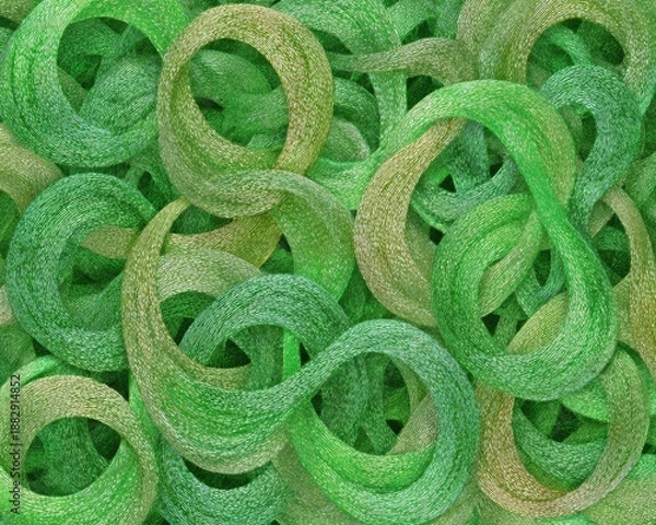 Obraz Close Up Green Circular Candy Pattern