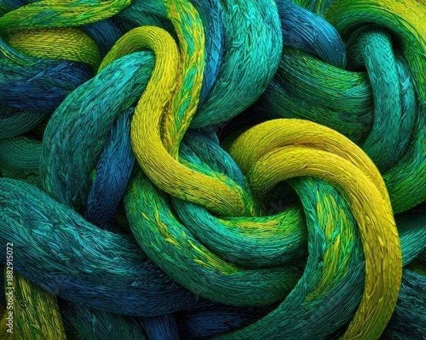 Obraz Abstract Intertwined Geometric Pattern