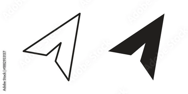 Fototapeta Send icon suitable for mobile application.