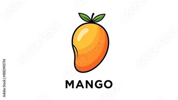 Obraz Vibrant mango illustration illustration