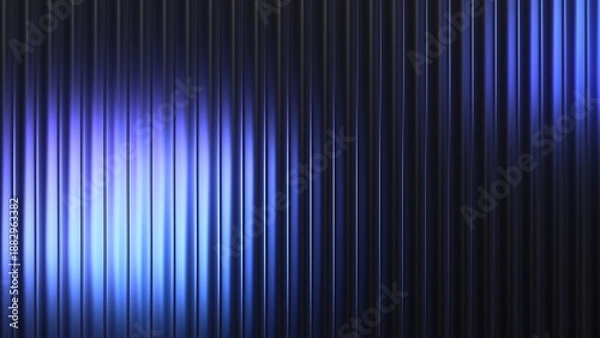 Obraz Abstract background design with reeded glass effect, 3d render